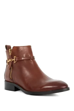 Wide Fit 'Parklyn' Leather Ankle Boots