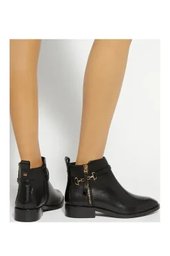 Wide Fit 'Parklyn' Leather Ankle Boots