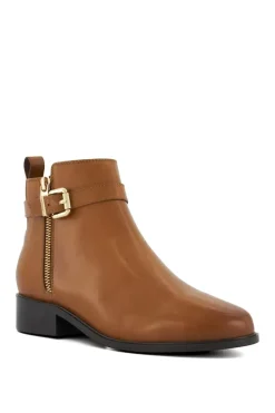 Wide Fit 'Pepi' Leather Ankle Boots