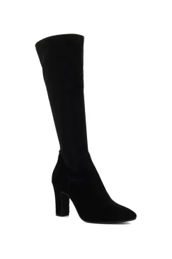Wide Fit 'Simple' Suede Knee High Boots