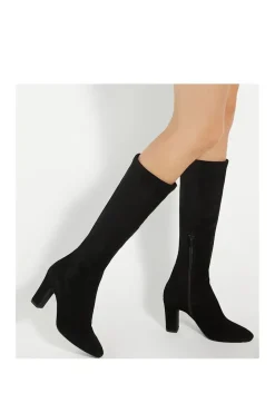 Wide Fit 'Simple' Suede Knee High Boots