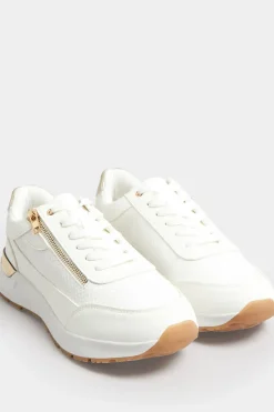 Wide Fit Zip Detail Trainers
