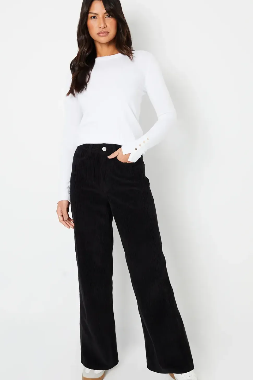 Wide Leg Corduroy Jeans