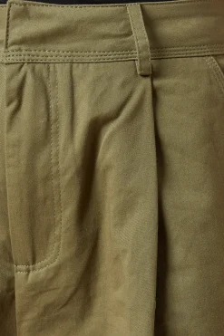 Wide Leg Cotton Trousers
