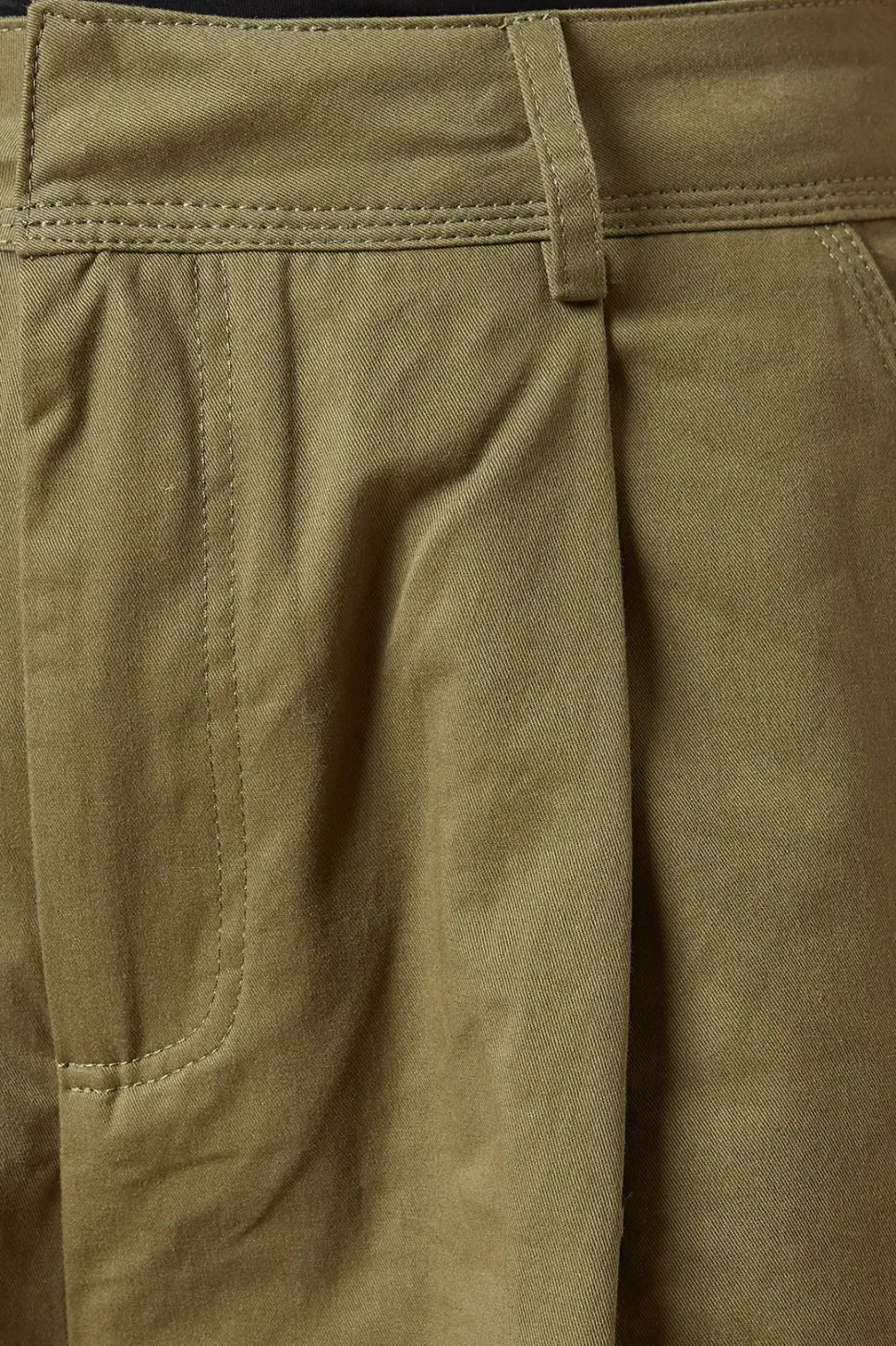 Wide Leg Cotton Trousers