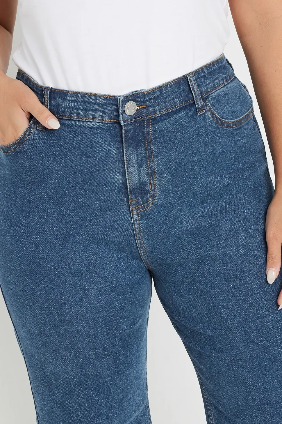 Wide Leg Cropped Denim Jeans