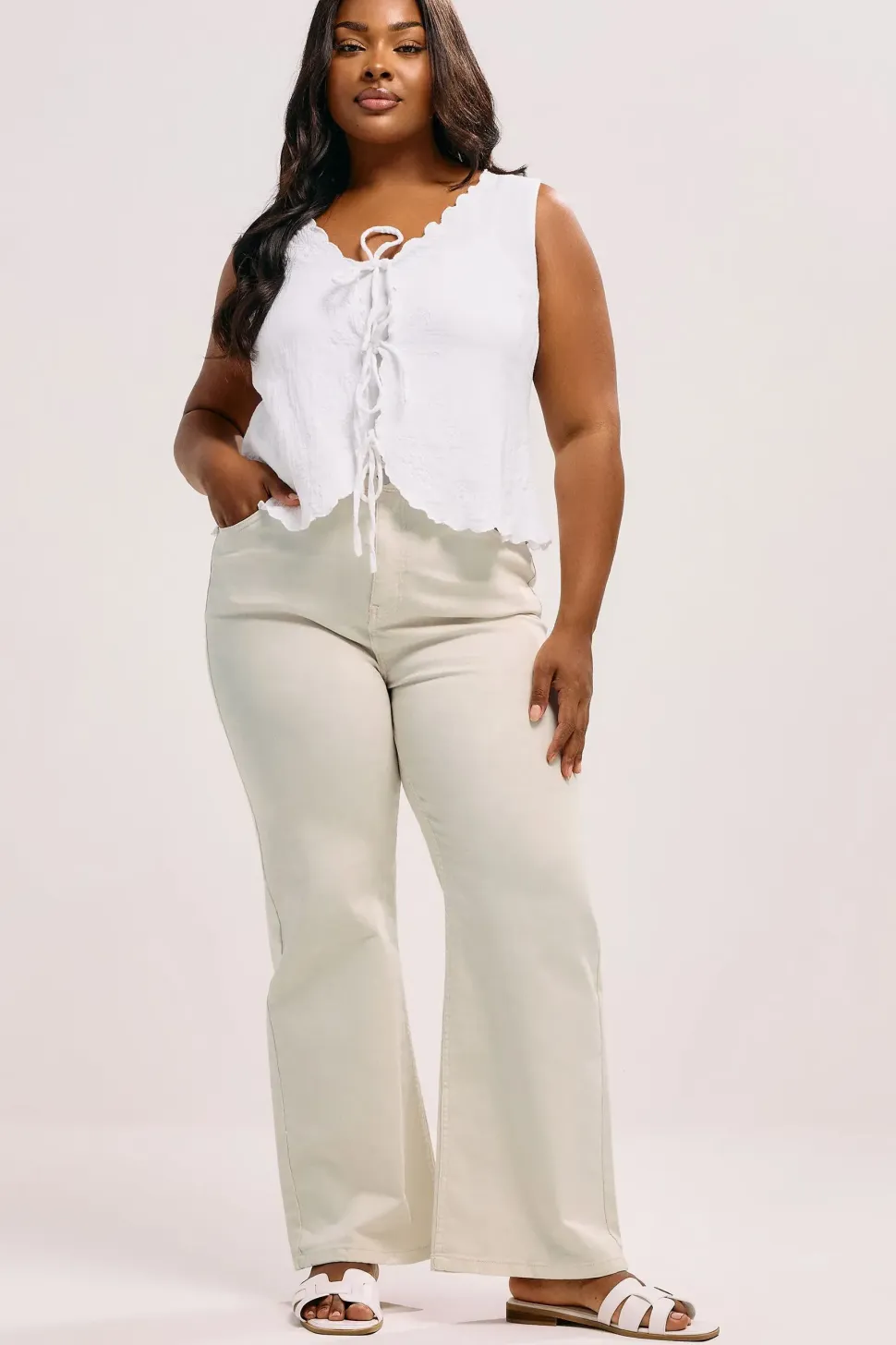 Wide Leg Denim Jeans