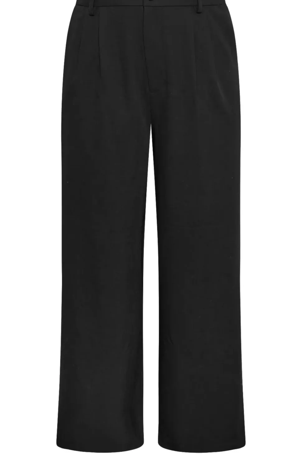 Wide Leg Pleat Front Trousers