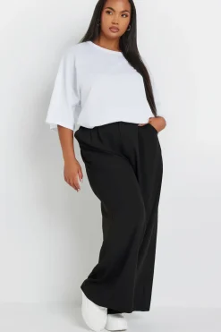 Wide Leg Pleat Front Trousers