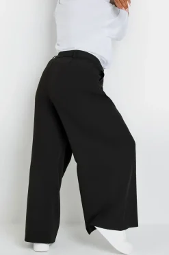 Wide Leg Pleat Front Trousers