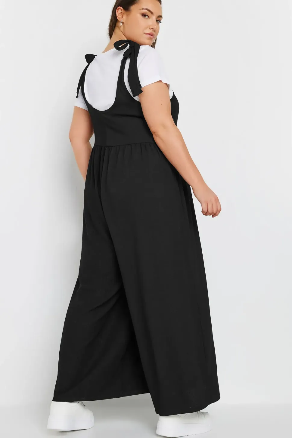Wide Leg Textured Jumpsuit