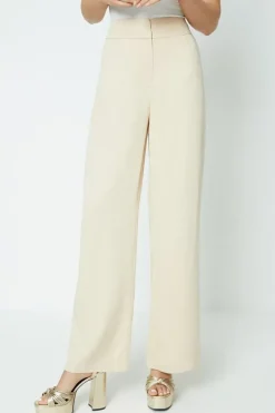 Wide Leg Twill Relaxed Trouser