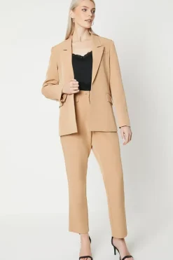 Wide Leg Zip Pocket Detail Trouser