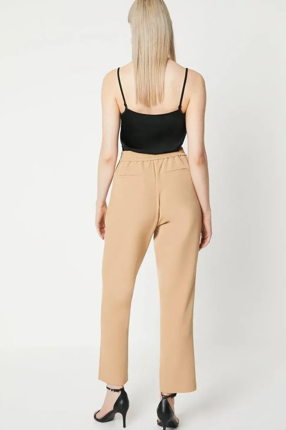Wide Leg Zip Pocket Detail Trouser