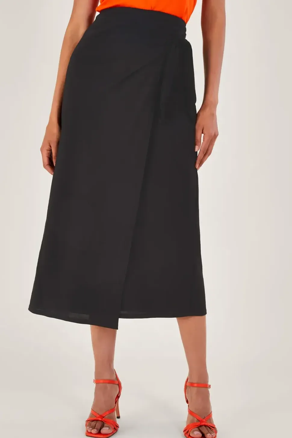 Winnie Wrap Midi Skirt