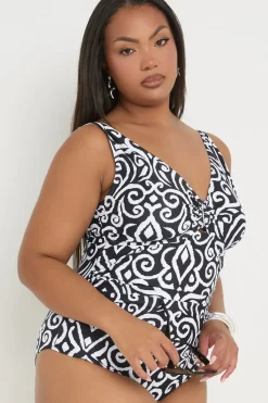 Woodblock Print Swimsuit