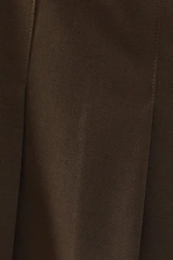 Wool Blend Tailored Flippy Skirt