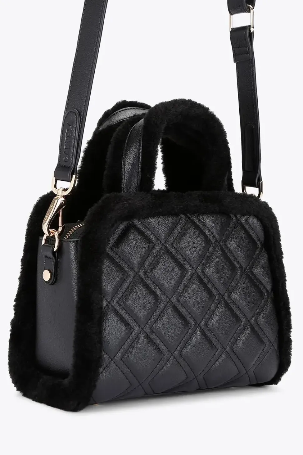 Woven Fringe Detail Clutch Bag With Attachable Strap