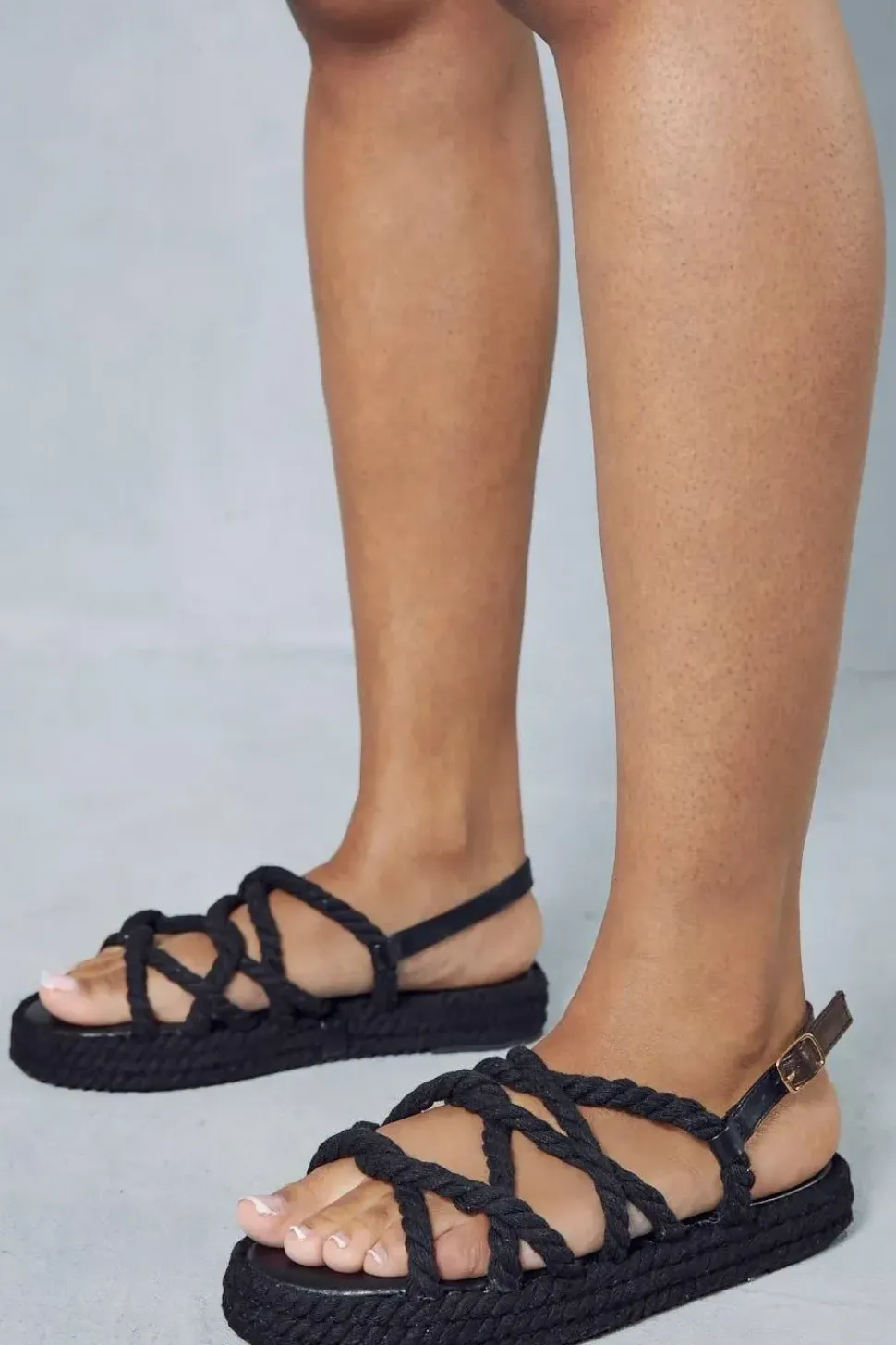 Woven Rope Detail Sandals