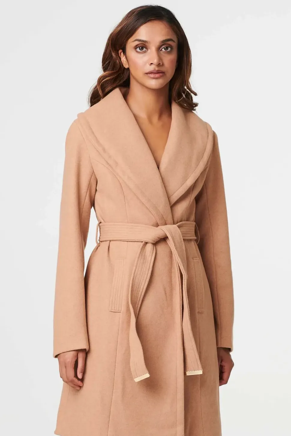 Wrap Front Tie Waist Coat