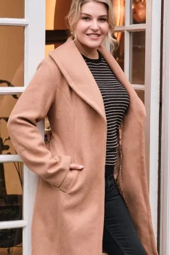 Wrap Front Tie Waist Coat