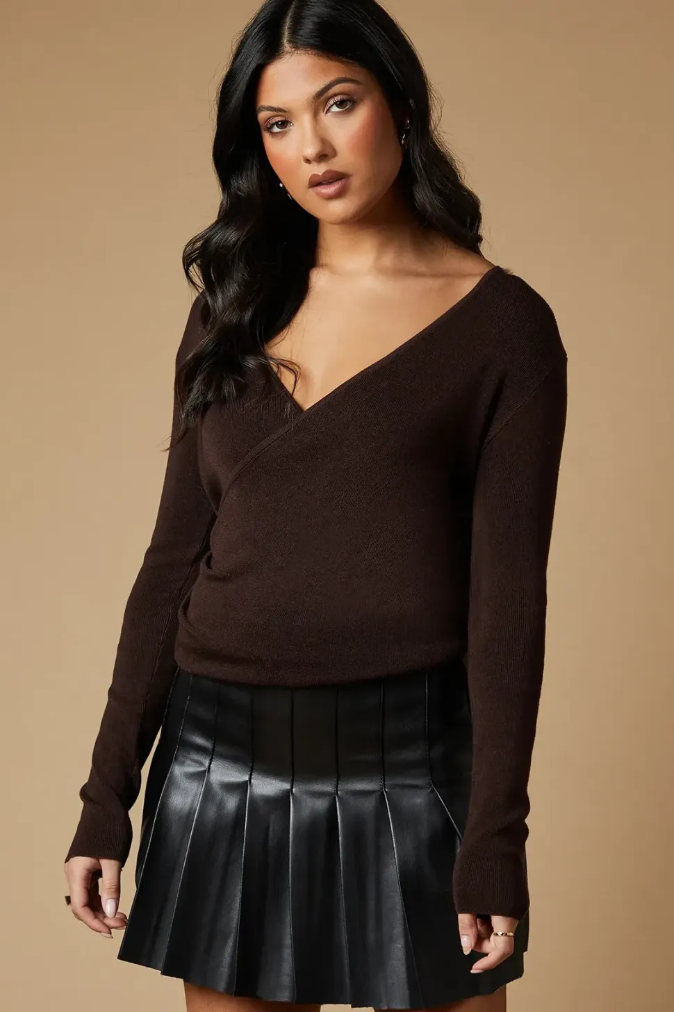 Wrap Knitted Top