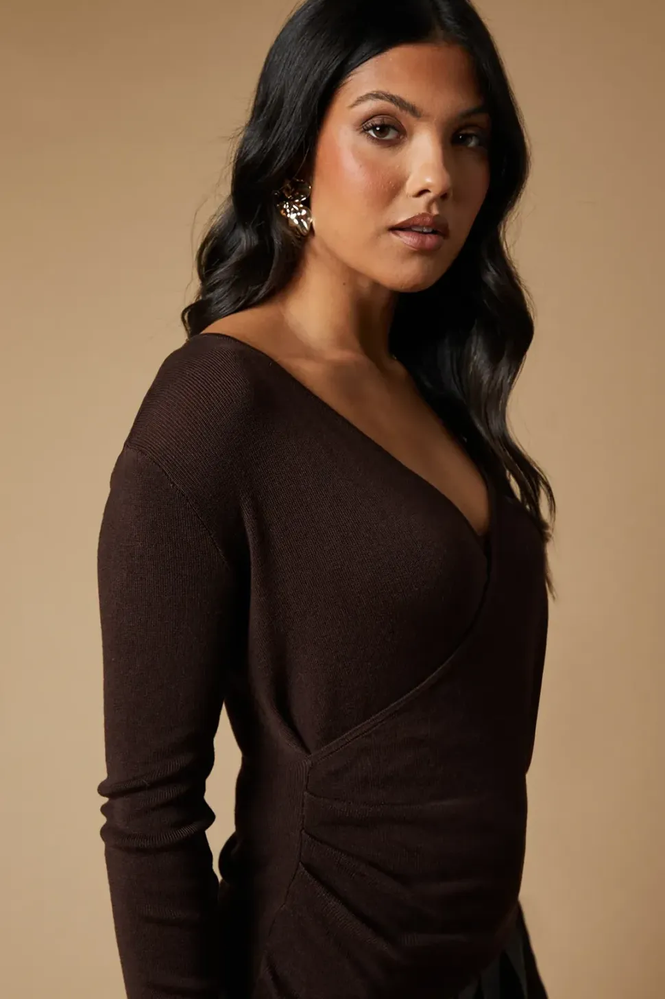 Wrap Knitted Top
