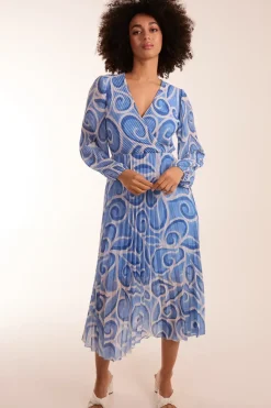 Wrap Pleated Dress