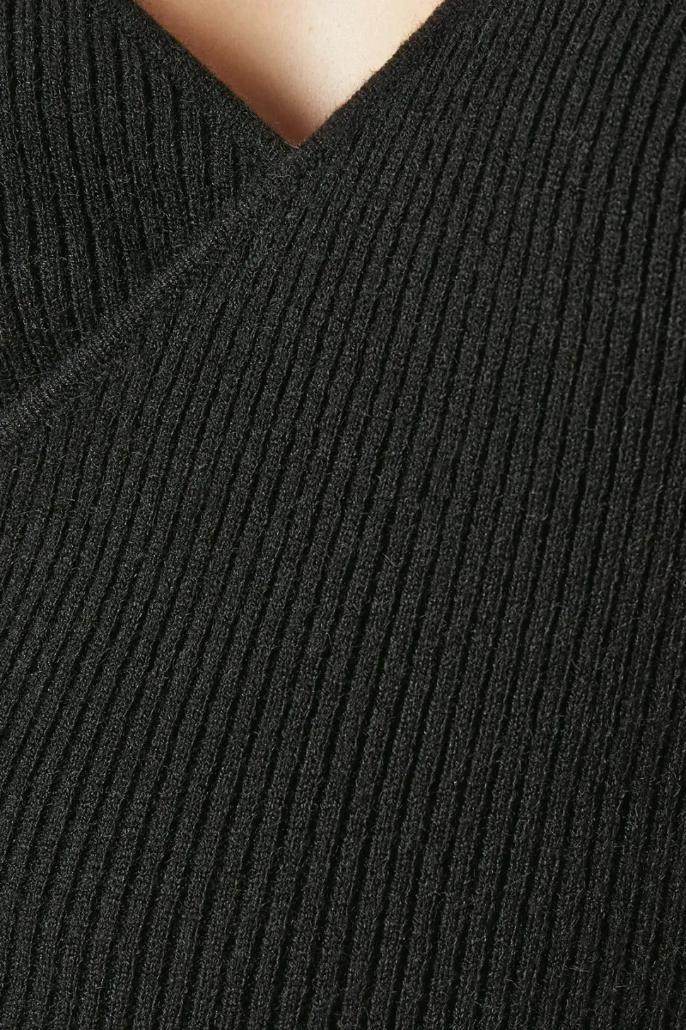Wrap Ribbed Knitted Midi Dress
