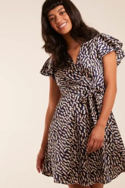 Wrap Ruffle Mini Dress