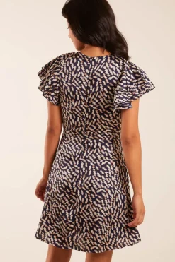 Wrap Ruffle Mini Dress