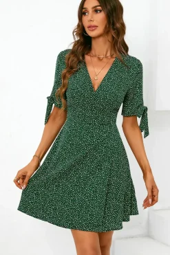 Wrap Top Summer Mini Dress