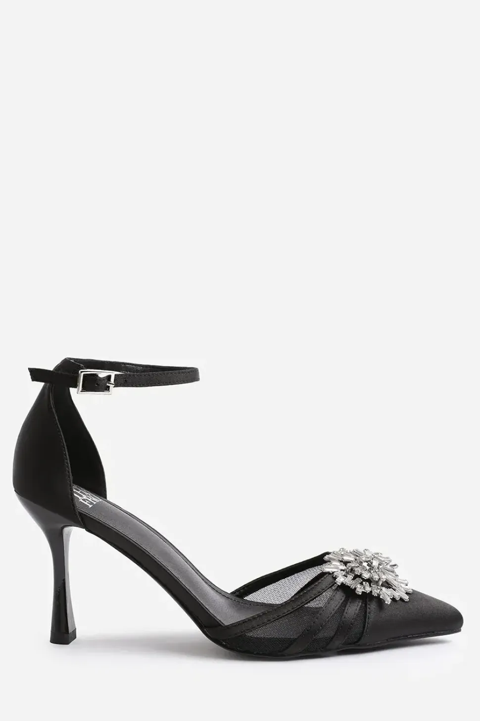 'Abia' High Heel With Pointed Toe And Diamante Detail