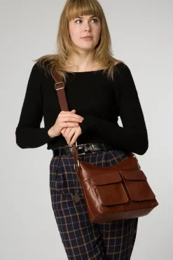 'Adelina' Vegetable-Tanned Leather Tote Bag