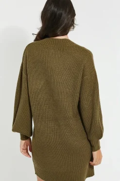 'Adeline' V Neck Knit Dress