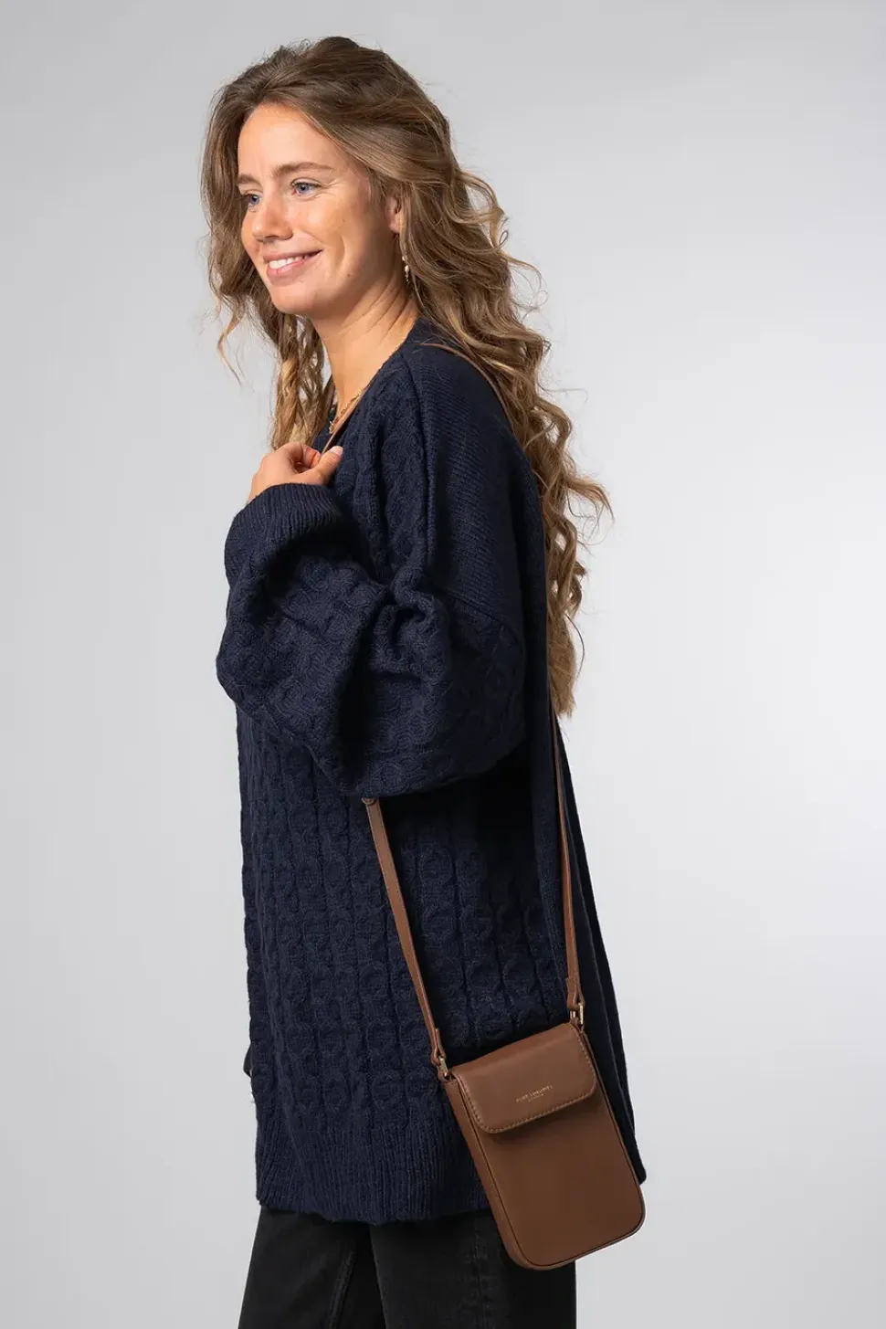 'Alexis' Leather Cross Body Phone Bag