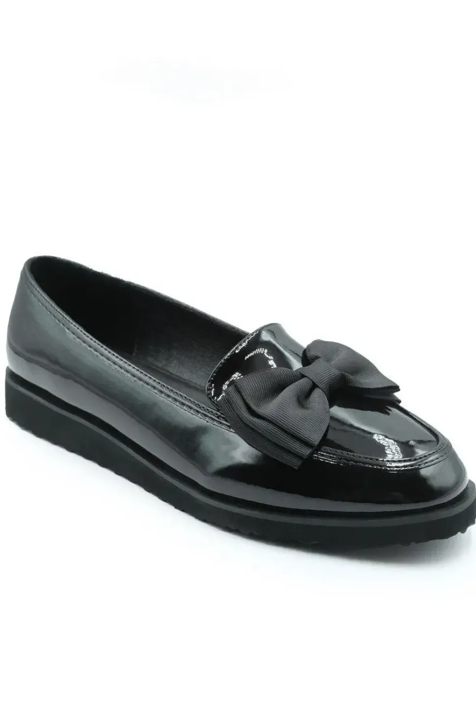 'Alpha' Slip On Loafer Slider With Bow Detail