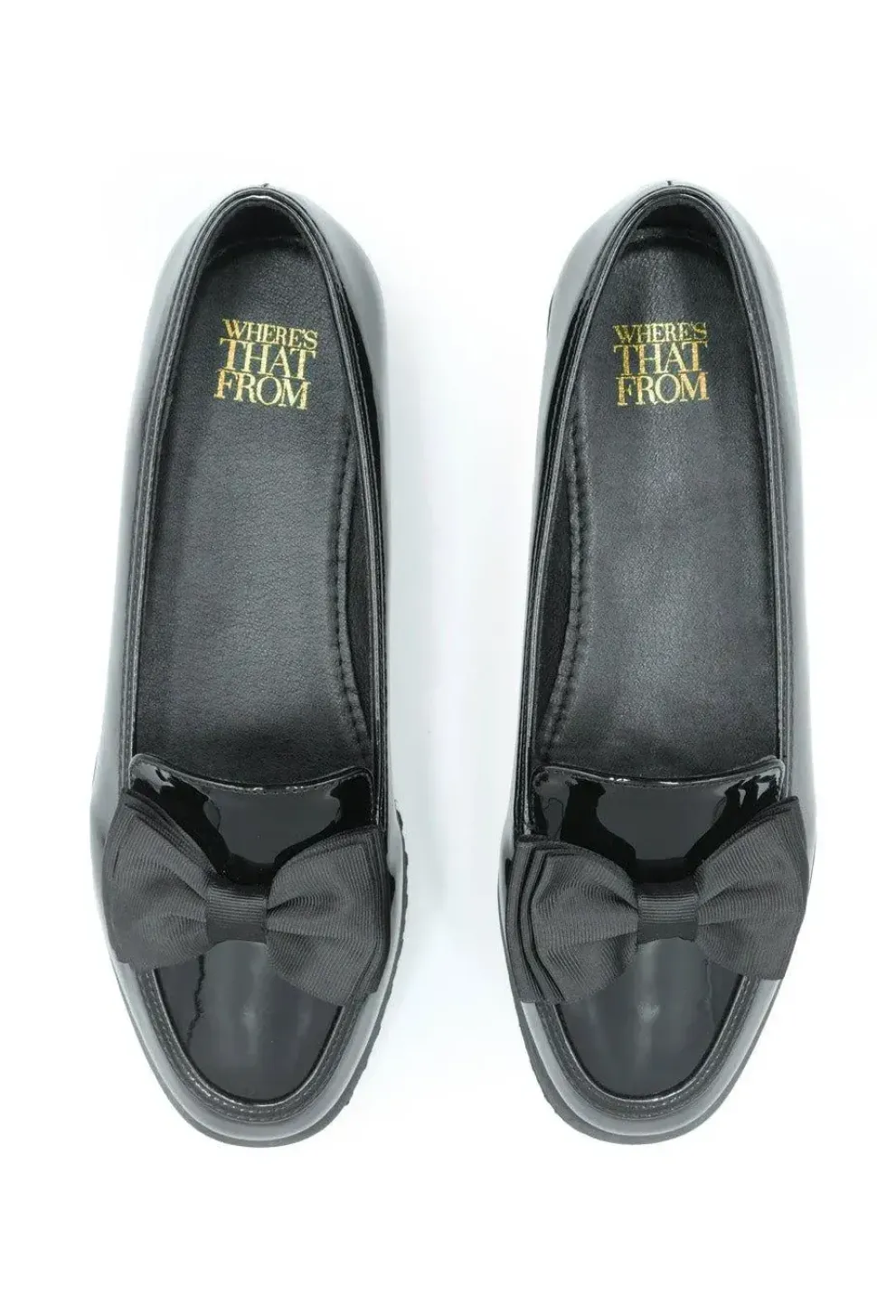 'Alpha' Wide Fit Slip On Loafer Slider With Bow Detail