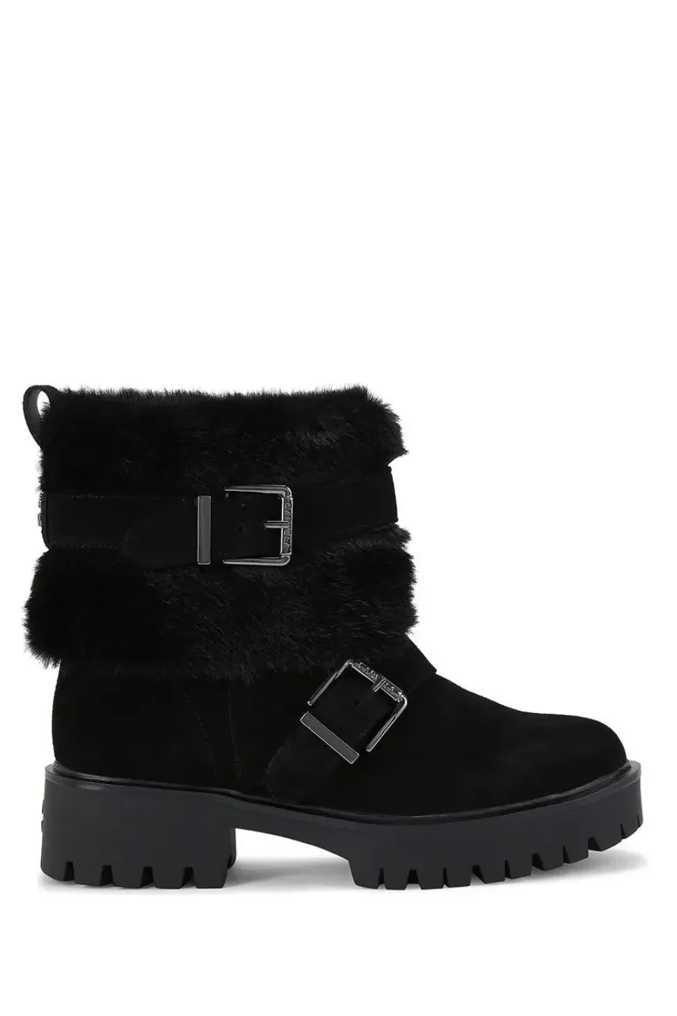 'Alpine Buckle' Suede Boots