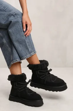 'Amala' Ankle Boot With Faux Fur Lining