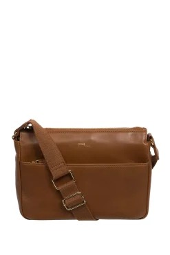 'Amber' Black Nappa Leather Cross Body Bag