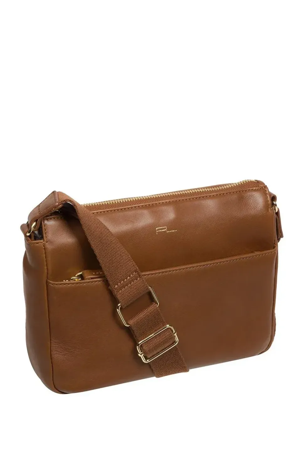 'Amber' Black Nappa Leather Cross Body Bag