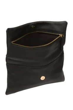'Amelia' Nappa Leather Clutch Bag