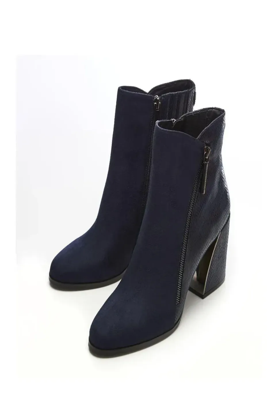 'Amy' Alcantara Heeled Boots