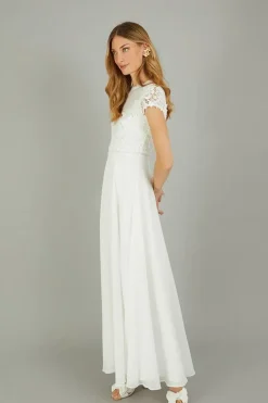 'Angela' Lace Bridal Maxi Dress