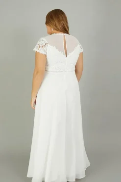 'Angela' Lace Bridal Maxi Dress