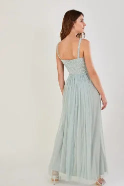 'Anne' Mesh Maxi Dress