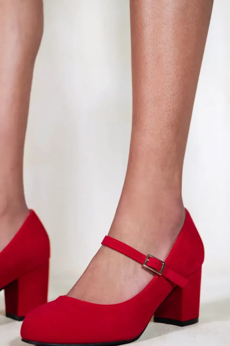'Araceli' Wide Fit Block Heel Mary Jane Pumps