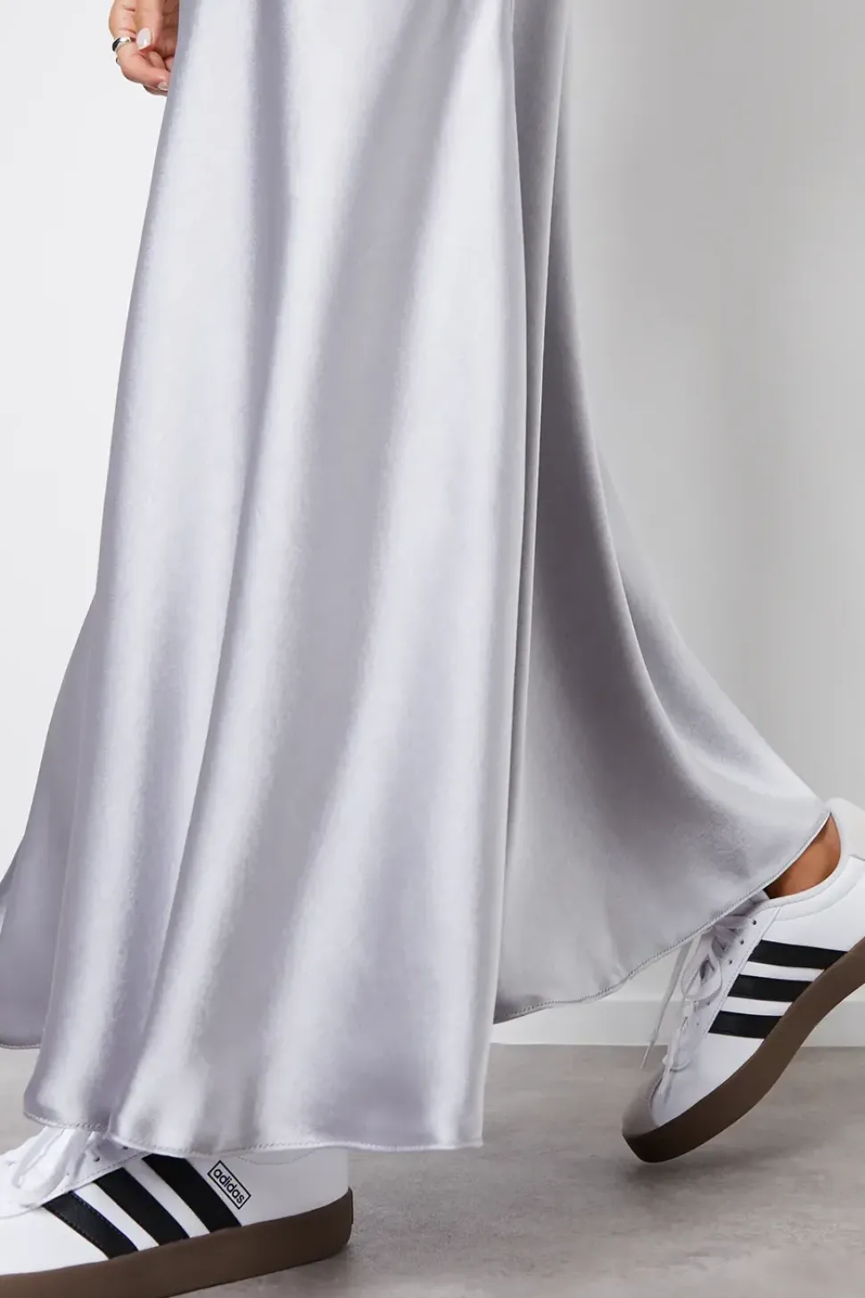 'Ariel' Satin Maxi Slip Skirt