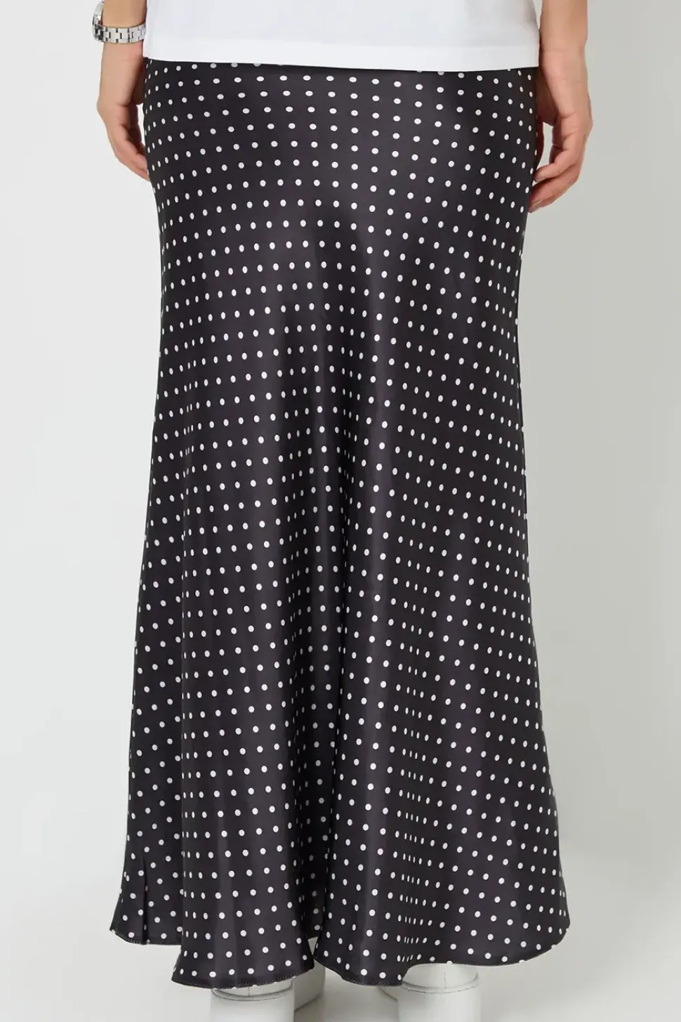 'Ariel' Satin Maxi Slip Skirt